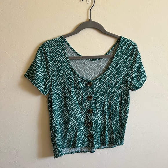 Abercrombie & Fitch Floral Button Blouse Size XS - Picture 2 of 4